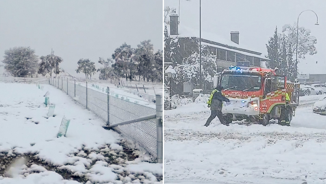 VIDEOS: Fuerte nevada azota el sureste de Australia