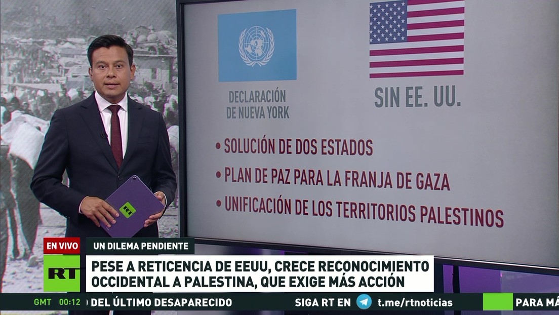 Pese a la reticencia de EE.UU., crece reconocimiento occidental a Palestina