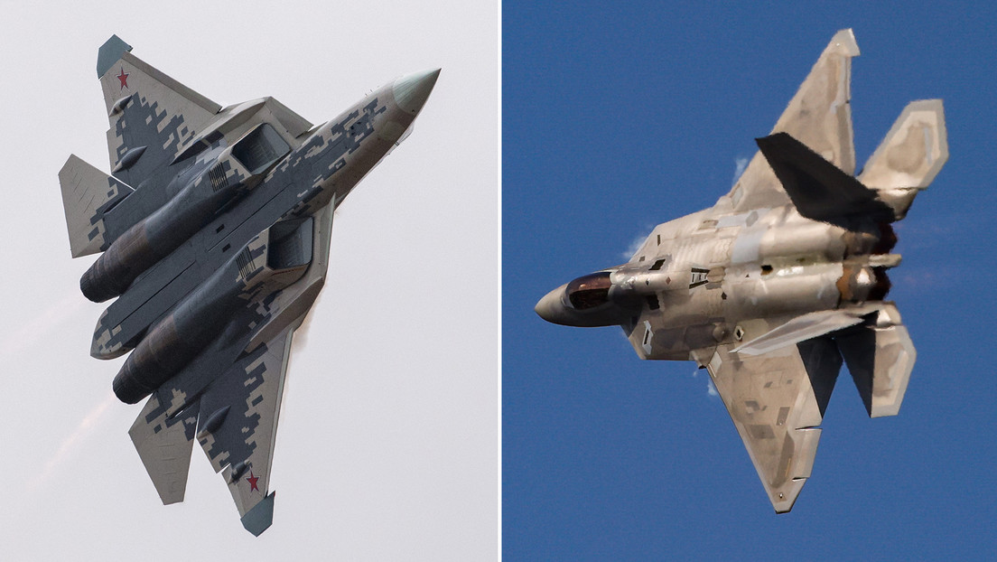 Cazas Su-57 y F-22 podrían encontrarse en el cielo por primera vez