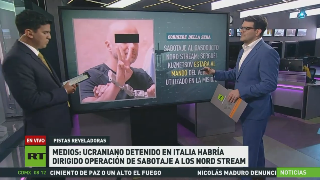 Medios: Ucraniano detenido en Italia habría dirigido la operación de sabotaje a los gasoductos Nord Stream