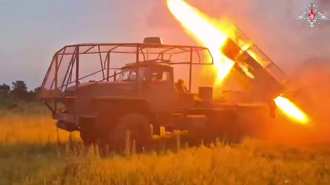 VIDEO: 'Granizo' ruso arrasa un puesto de mando de las tropas de Kiev