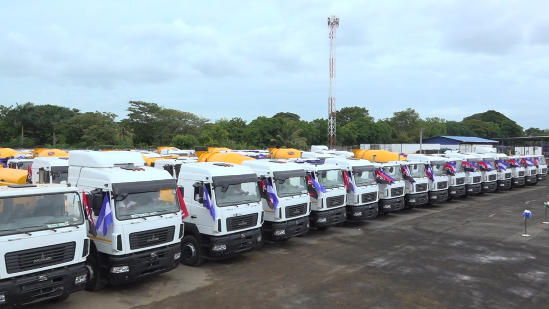 Bielorrusia entrega a Nicaragua 128 máquinas para la construcción (VIDEO)