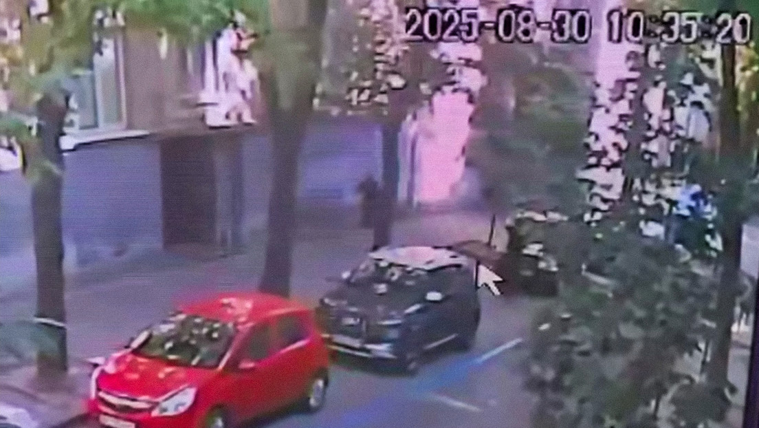 VIDEO: Momento exacto del asesinato de expresidente del Parlamento en Ucrania