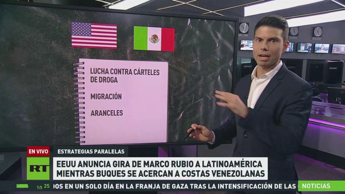 EE.UU. anuncia gira de Rubio a Latinoamérica mientras buques se acercan a costas venezolanas