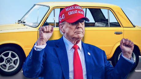 "¡Hacer al Zhiguli grande de nuevo!": Republicanos se confunden al publicar a Trump con auto soviético