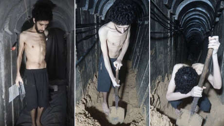 VIDEO: Hamás muestra a un rehén israelí cavando su propia tumba