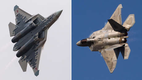 Cazas Su-57 y F-22 podrían encontrarse en el cielo por primera vez