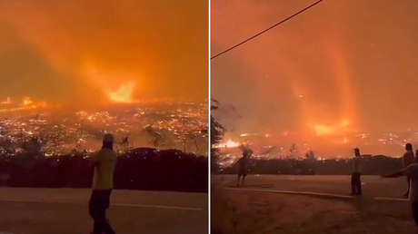 VIDEO: Impresionante tornado de fuego en ciudad portuguesa