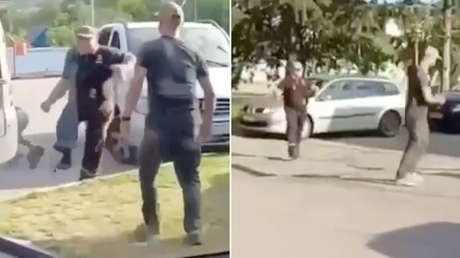 De víctima a perseguidor: ucraniano hace huir a reclutadores durante movilización forzosa (VIDEO)