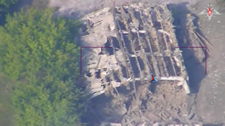 VIDEO: Bombas de 500 kg reducen a cenizas un punto de despliegue de fuerzas especiales ucranianas