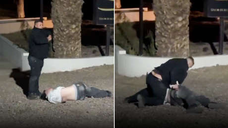 Adolescente queda en el suelo tras golpiza de guardias de una fiesta en Argentina (VIDEOS)