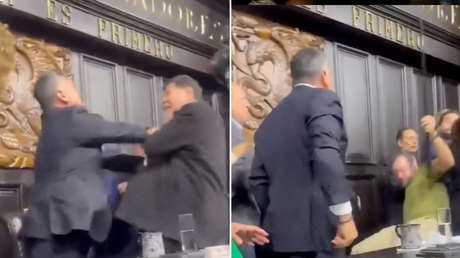 Escándalo en el Senado mexicano: dos representantes se agreden físicamente con el himno de fondo (VIDEO)