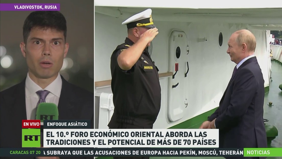 Putin llega a Vladivostok, donde arrancó el 10.° Foro Económico Oriental