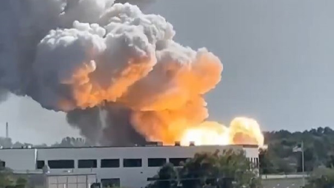 VIDEO: Fuerte incendio químico en Estados Unidos