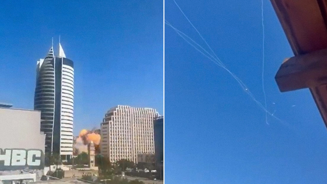 VIDEO DESCENSURADO: Misil iraní impacta cerca de un edificio gubernamental de Israel durante la 'guerra de 12 días'