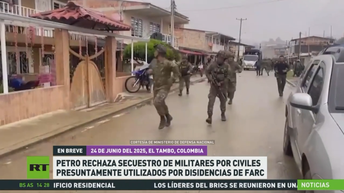 Petro rechaza secuestro de militares por civiles presuntamente utilizadas por disidencias de FARC
