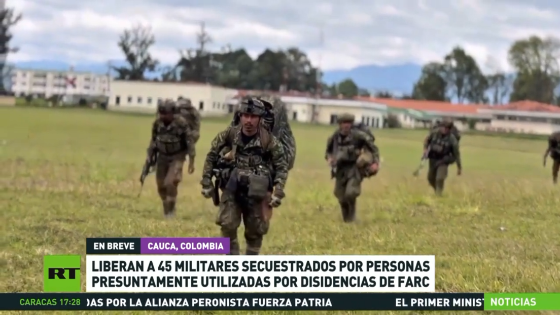 Liberan a los 45 militares secuestrados por la "mafia" en Colombia