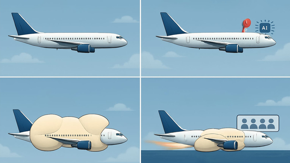 Este 'airbag' futurista con IA para aviones podría salvar tu vida en un accidente aéreo