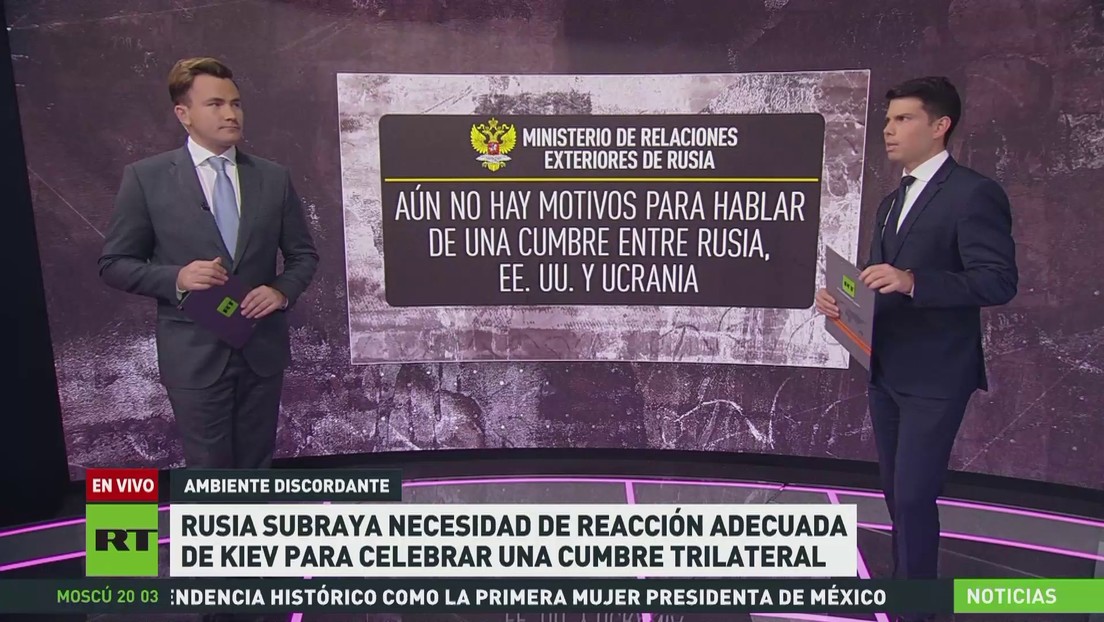Rusia subraya la necesidad de reacción adecuada de Kiev para celebrar una cumbre trilateral