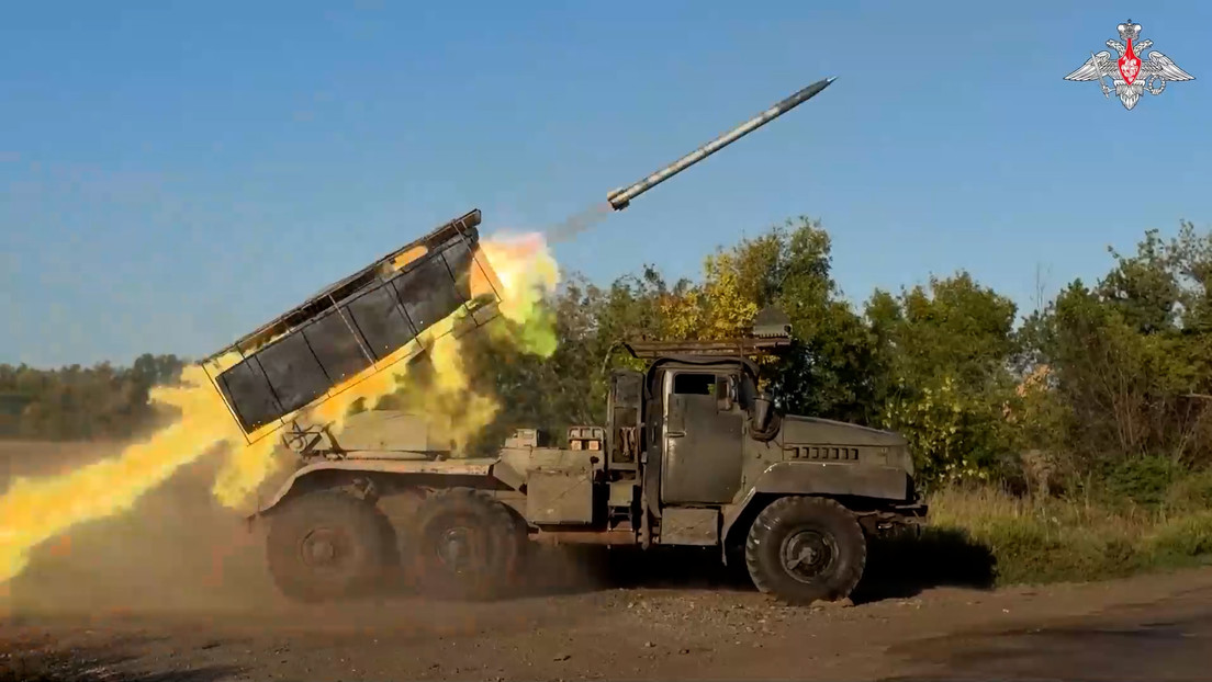 VIDEO: Implacable fuego de 'Granizos' rusos alcanza a enemigos durante rotación de tropas