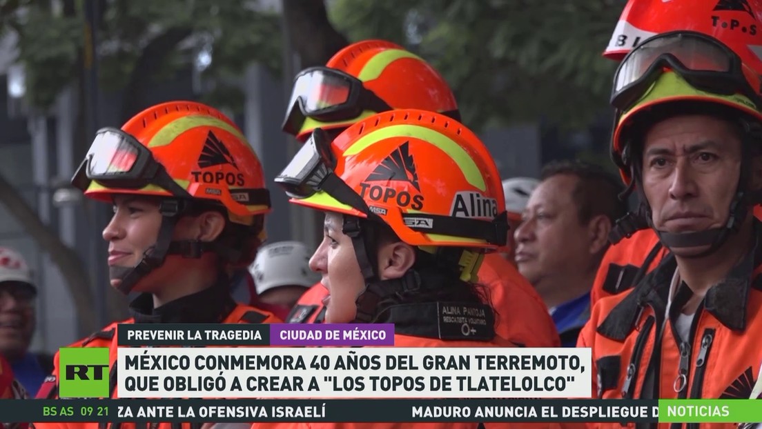 México conmemora 40 años del gran terremoto que dio origen al grupo de rescate Topos