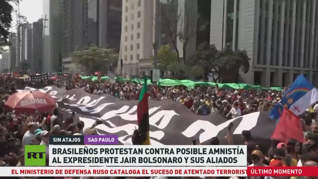 Brasileños protestan contra posible amnistía al expresidente Jair Bolsonaro y sus aliados