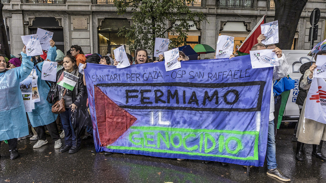 Estallan protestas en Italia a favor del reconocimeinto de Palestina (VIDEOS)