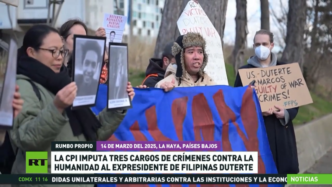 La CPI imputa al expresidente filipino Duterte por tres cargos de lesa humanidad