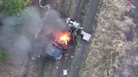 VIDEO: Drones rusos arrasan equipos de las fuerzas ucranianas
