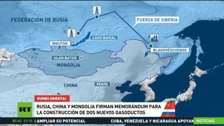 Rusia, China y Mongolia firman memorándum para la construcción de dos nuevos gasoductos