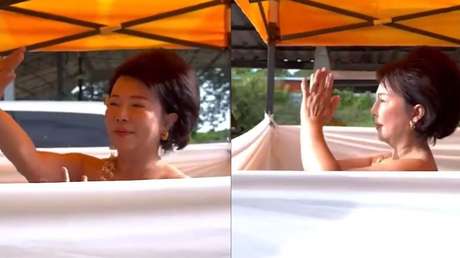 VIDEO: Exparlamentaria baila desnuda para cumplir una rara promesa acerca de la primera ministra