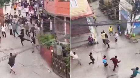 VIDEO: Turba persigue y golpea al supuesto ministro de Finanzas de Nepal
