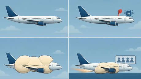 Este 'airbag' futurista con IA para aviones podría salvar tu vida en un accidente aéreo