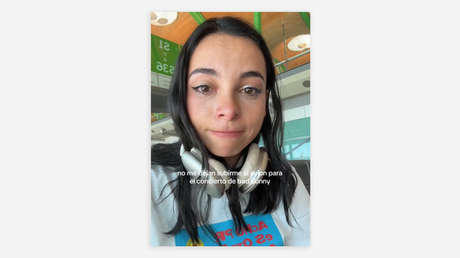 "Trato de mierda": La emotiva queja de una española que no pudo subir al avión para ir a concierto de Bad Bunny