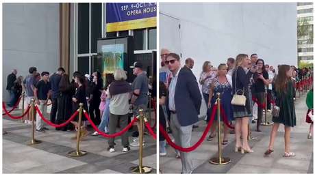 VIDEO: Filas masivas para la vigilia de Charlie Kirk en el Centro Kennedy