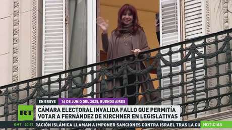 Cámara Electoral invalida fallo que permitía a votar a Fernández de Kirchner en legislativas