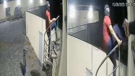 FUERTE VIDEO: Guardia de seguridad frustra un intento de robo en medio de intenso tiroteo