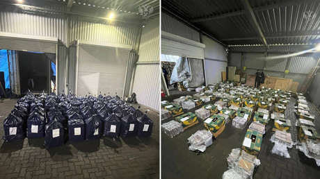 VIDEO: Rusia incauta un cargamento de cocaína récord desde Latinoamérica con un peculiar 'disfraz'