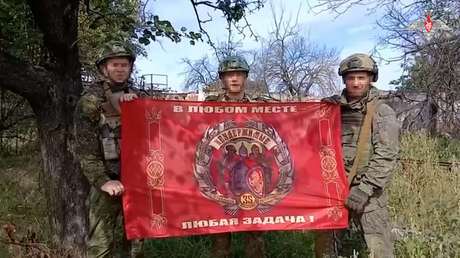 VIDEO DE LA LIBERACIÓN de una localidad en Donbass por las tropas rusas con artillería y drones