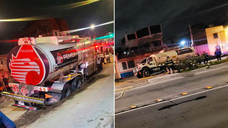 Una pipa cargada con diésel cae en un socavón en Ciudad de México (FOTOS)