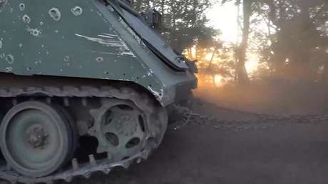 VIDEO: Fuerzas rusas se hacen con blindados de EE.UU. abandonados por tropas enemigas