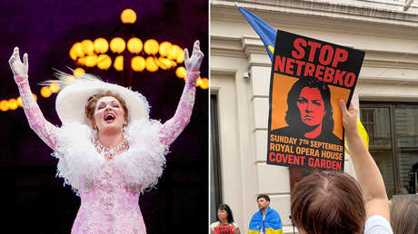 Esposa de Zelenski, decepcionada por la bienvenida en Londres a "la mejor soprano del mundo", Anna Netrebko