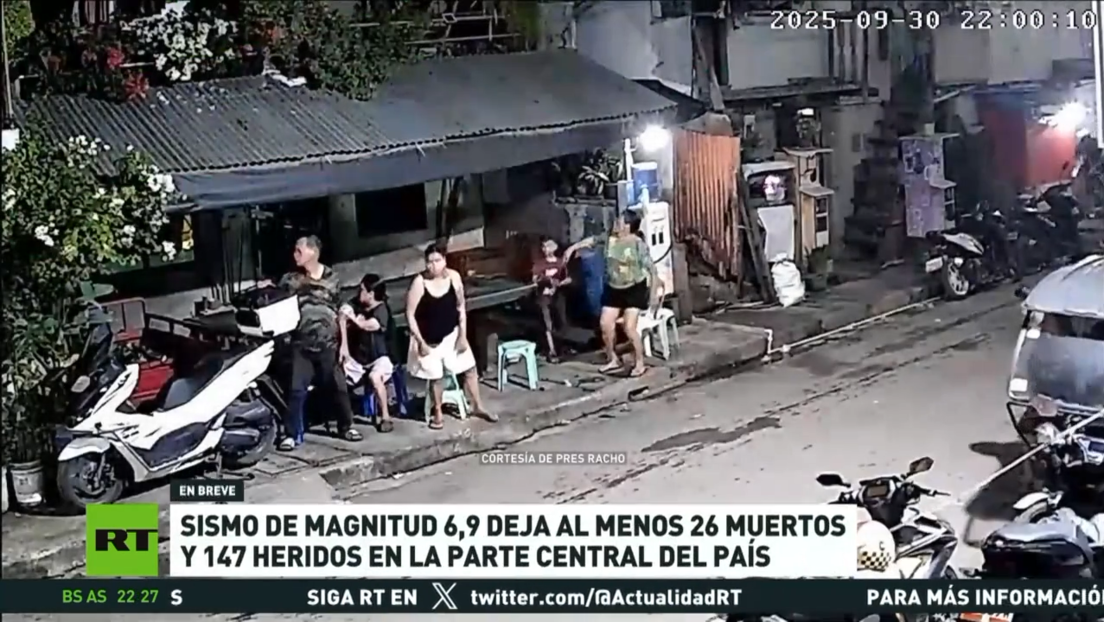 Sismo de magnitud 6,9 deja al menos 26 muertos y 147 heridos en la parte central de Filipinas