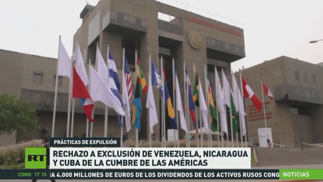 Rechazo a exclusión de Venezuela, Nicaragua y Cuba de la Cumbre de las Américas 