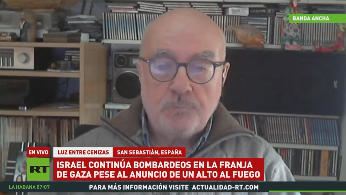 Israel continúa bombardeos en la Franja de Gaza pese al anuncio de un alto al fuego