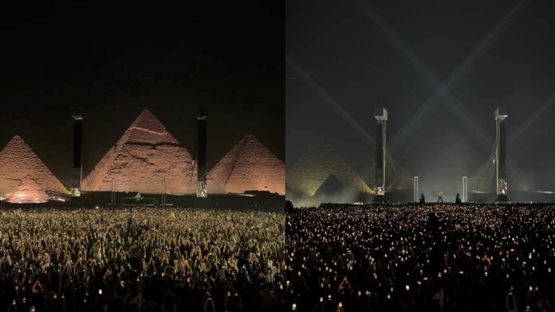 VIDEO: Pirámides de Guiza se convierten en escenario de un festival electrónico épico