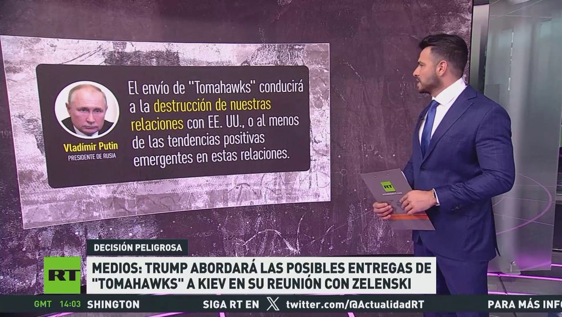 Trump abordará la posible entrega de Tomahawks a Ucrania en su reunión con Zelenski
