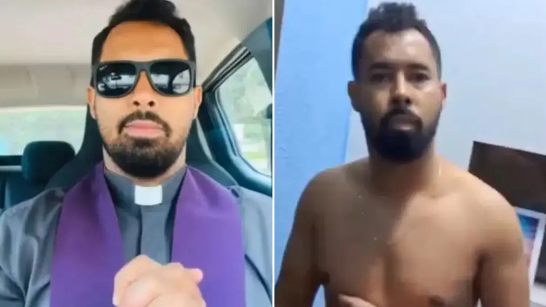 Sacerdote es sorprendido semidesnudo con la prometida de uno de sus feligreses (VIDEO)