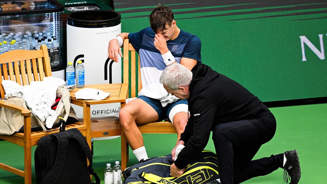 VIDEO: Doloroso momento en el que una estrella del tenis se rompe un tendón en pleno partido