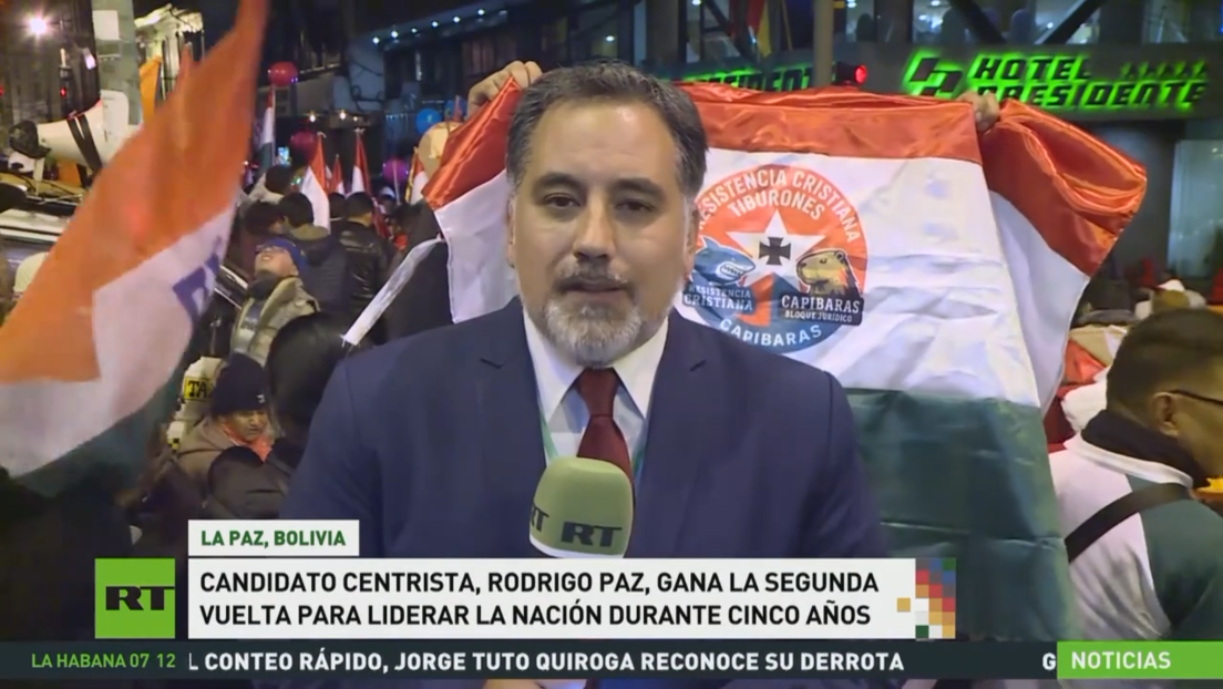 Candidato centrista Rodrigo Paz gana la segunda vuelta presidencial en Bolivia